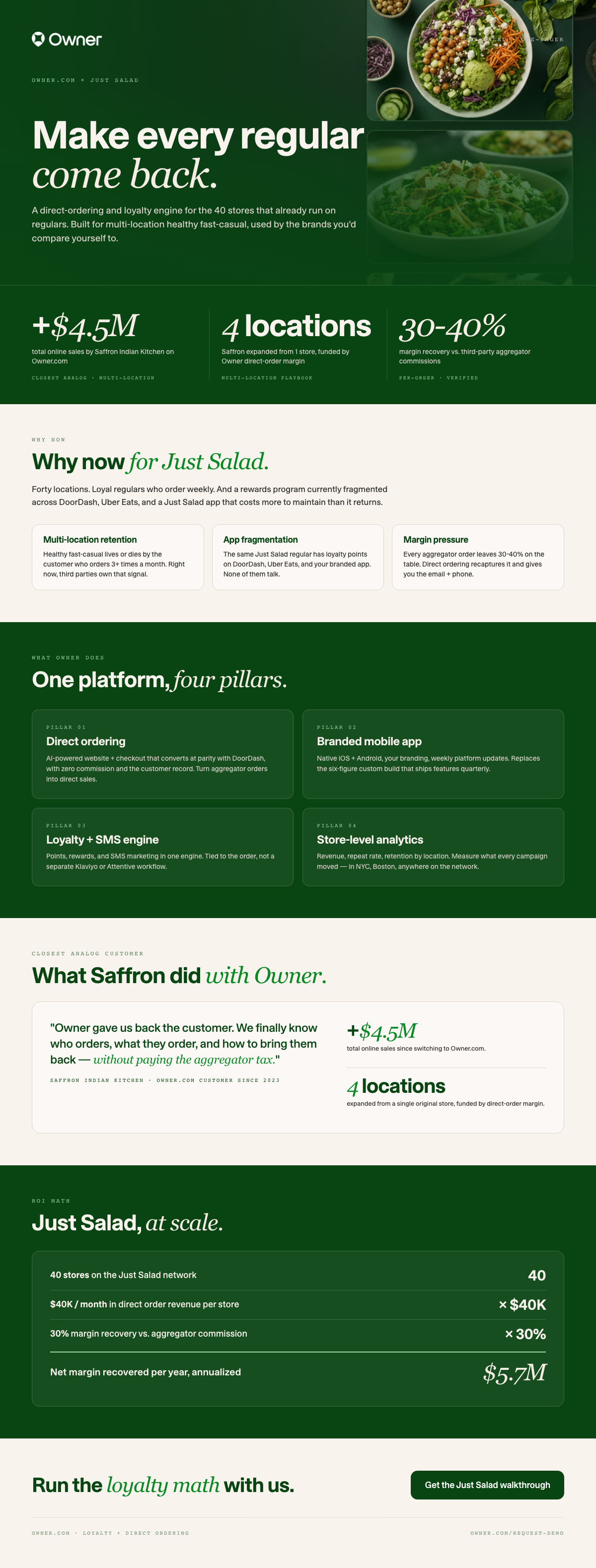 Just Salad one-pager